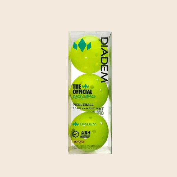Diadem Official Pickleball OutdoorIndoor Ball (3pcs per Pack)