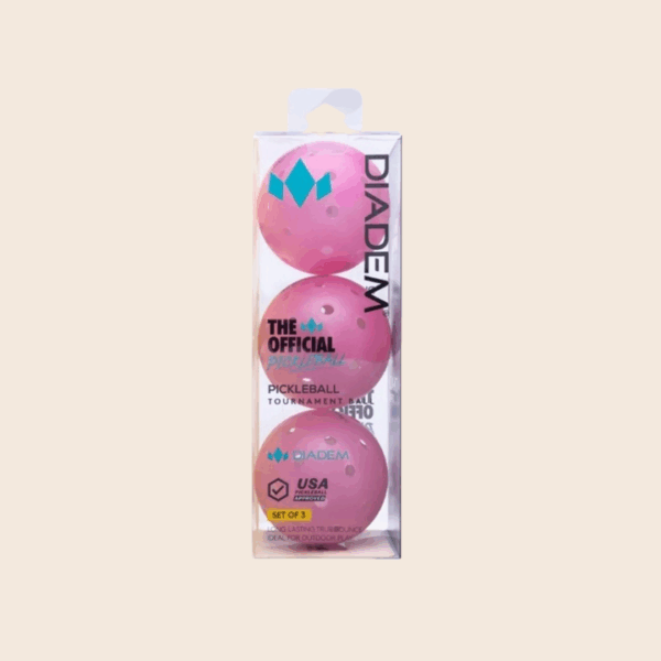 Diadem Official Pickleball OutdoorIndoor Ball (3pcs per Pack) - Image 2